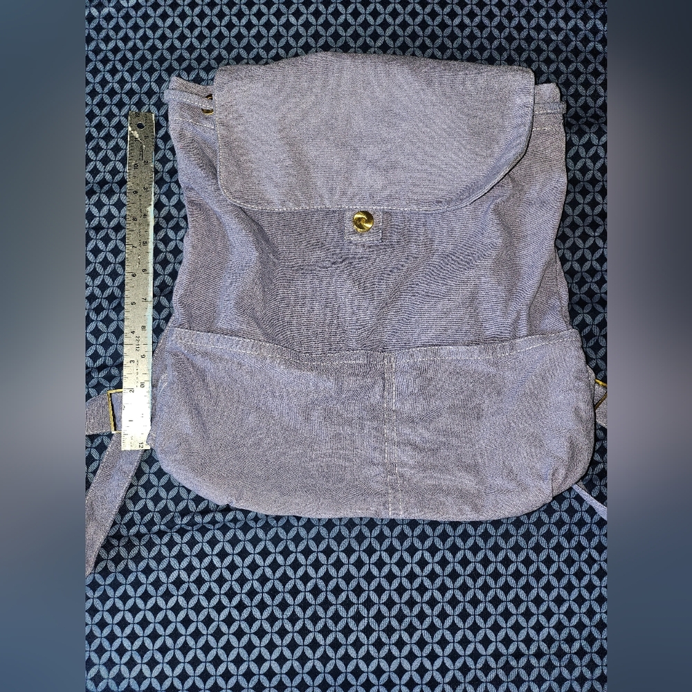 Gray Canvas Backpack